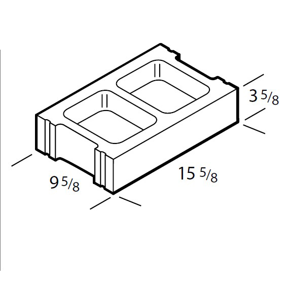 CONC BLOCK 10" HALF HIGH