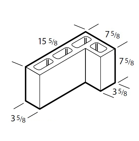 CONC BLO CORNER 4"