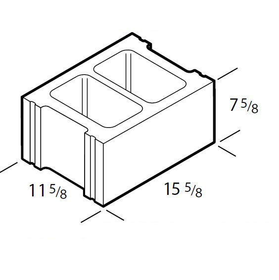 CONC BLO 12"X8"X16" 65EA/