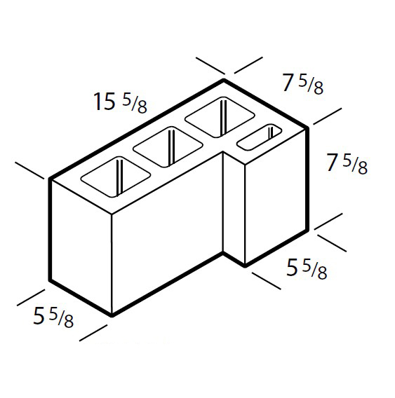 CONC BLO CORNER 6"