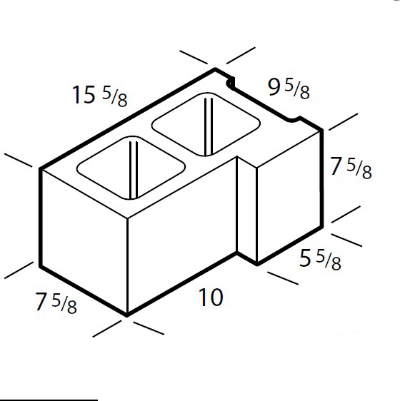 CONC BLO CORNER 10"