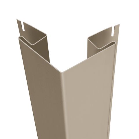 3/4 in. x 10 ft. Outside Corner Natural Clay Woodgrain
