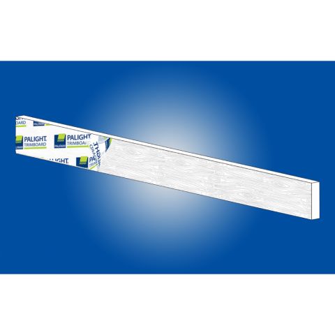 3/4" x 4" x 18' White PVC Trim Woodgrain/Smooth