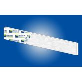 3/4" x 6" x 18' White PVC Trim Woodgrain/Smooth