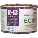 Fiberglass Insulation R13 15" Kraft 40sq' Roll